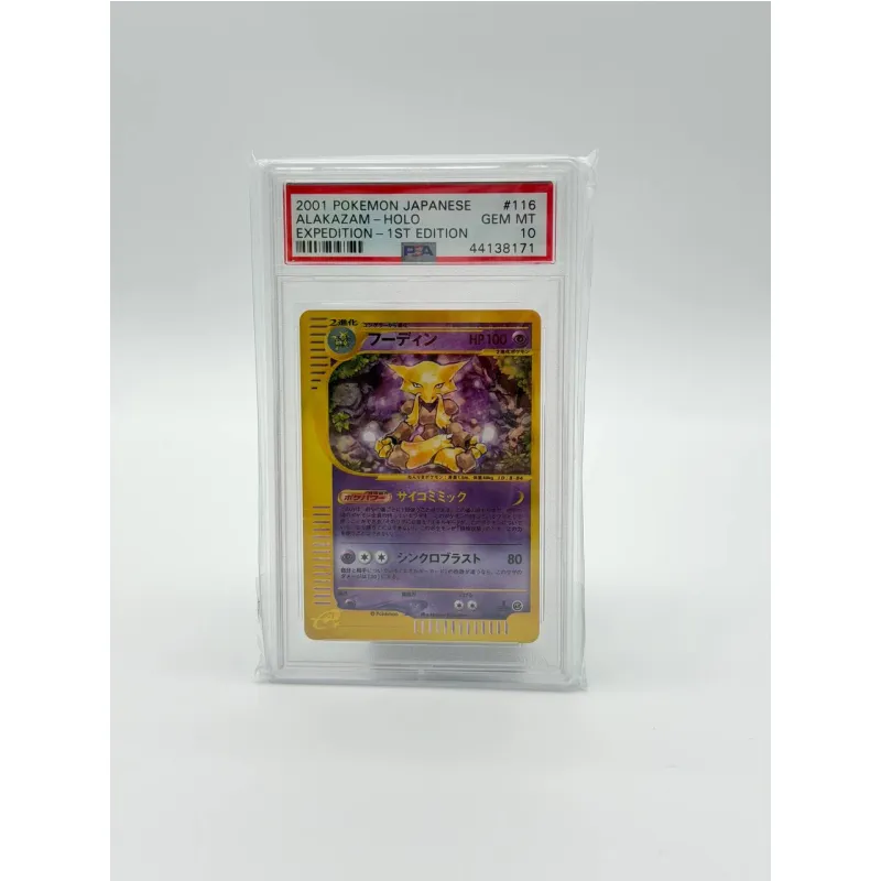 PSA 10 Alakazam Holo #116, 2001 Japanese Expedition 1st Edition